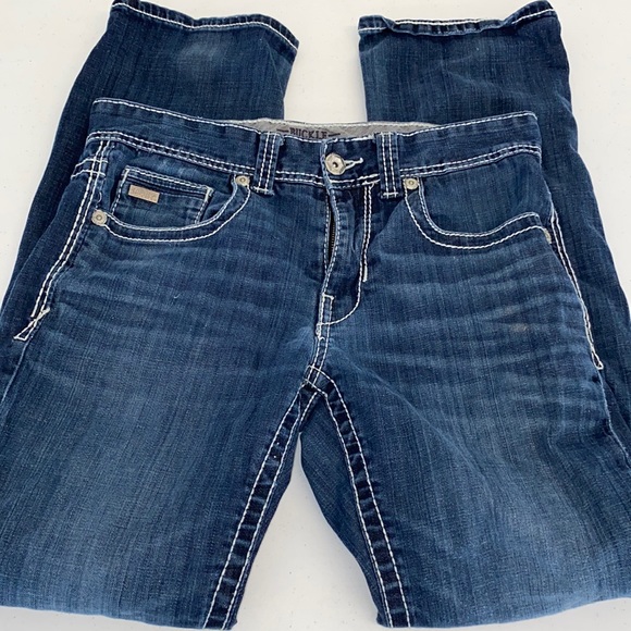 BUCKLE BKE jeans dark wash light stitching size 32 x 32 - Picture 1 of 8